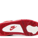 Nigel Sylvester x Air Jordan 4 Retro OG SP Brick By Brick sneaker outsole with red and white Nike logo