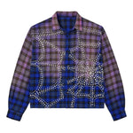 Vale Forever Blue Inferno Flannel shirt in blue and purple tones