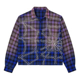 Vale Forever Blue Inferno Flannel shirt in blue and purple tones
