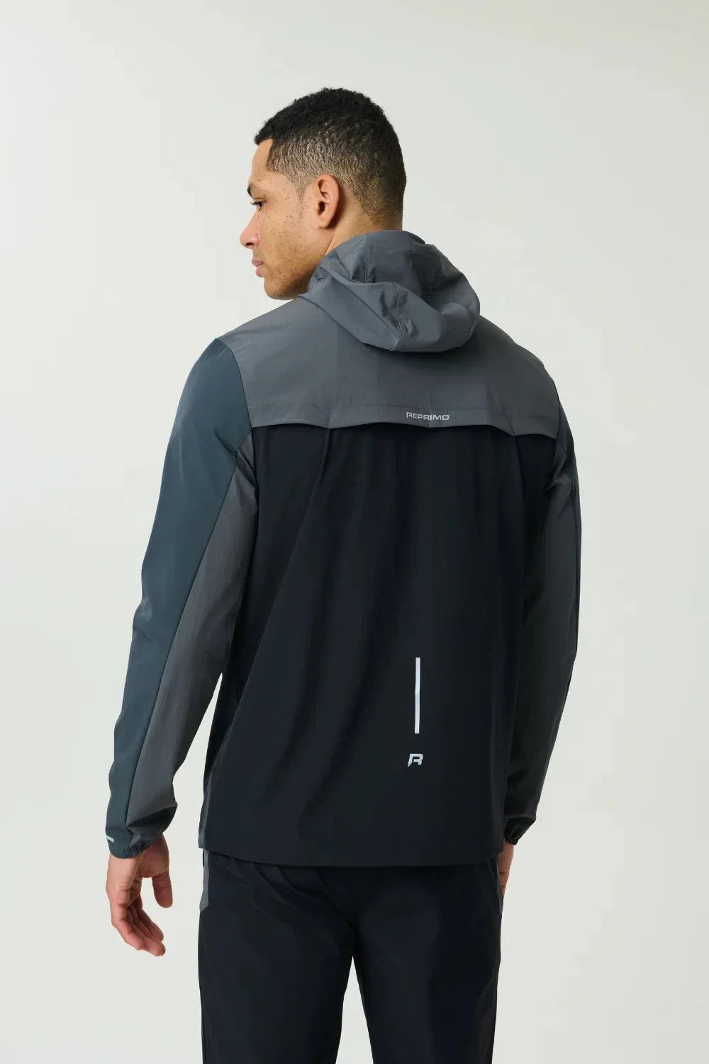 Reprimo Flight Windbreaker slate obsidian lightweight wind-resistant jacket with zip pockets and back vent