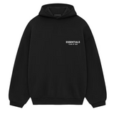 Fear of God Essentials Fleece Black Hoodie (FW24)