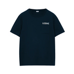 Loewe Pocket T-Shirt in navy blue color