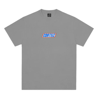Corteiz Snickers Tee in grey color front view