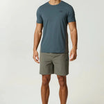 Reprimo Vortex Shorts in Dark Moss and Grey Velvet with ergonomic panels and adjustable waistband