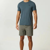 Reprimo Vortex Shorts in Dark Moss and Grey Velvet with ergonomic panels and adjustable waistband