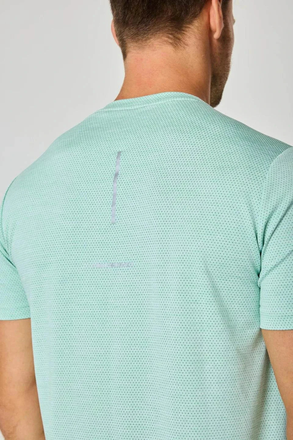 Reprimo Pulse T-Shirt in Seafoam color, back view.