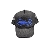 CORTEIZ ALCATRAZ TRUCKER HAT BLACK BLUE