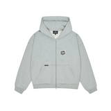 Broken Planet Heather Grey Sun Zip-Up Hoodie