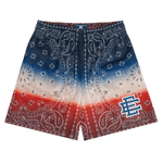 Eric Emanuel EE July 4th red and blue shorts