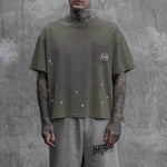 Askyurself vintage brown stained pocket t-shirt