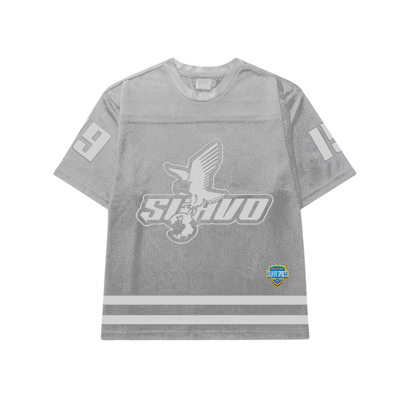 Suavo World Eagle Mesh Jersey in Grey.