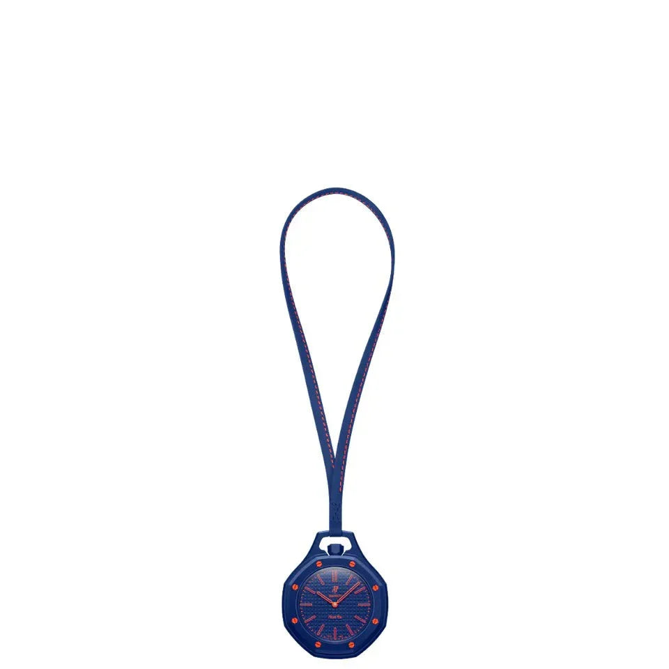 Swatch x Audemars Piguet Bioceramic Royal Pop Orenji Hachi watch close-up