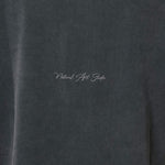 Natural Art Studio faded print washed charcoal cotton t-shirt with boxy fit and oversized drop shoulder