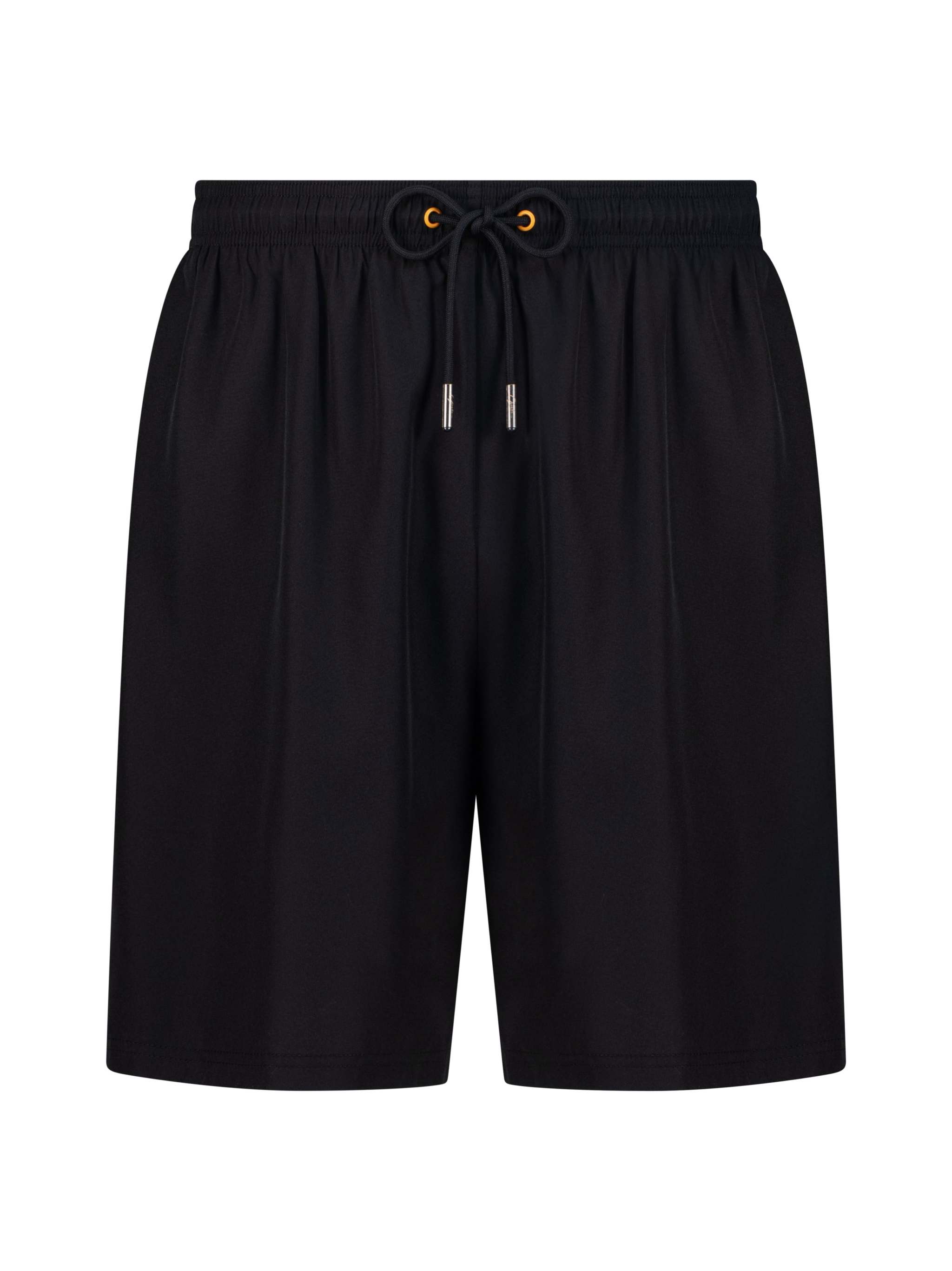 Studio By Charles black swim shorts displayed on a white background