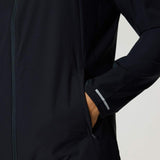 Reprimo Flight Windbreaker in black with zip pockets and breathable polyamide fabric for wind and light rain protection