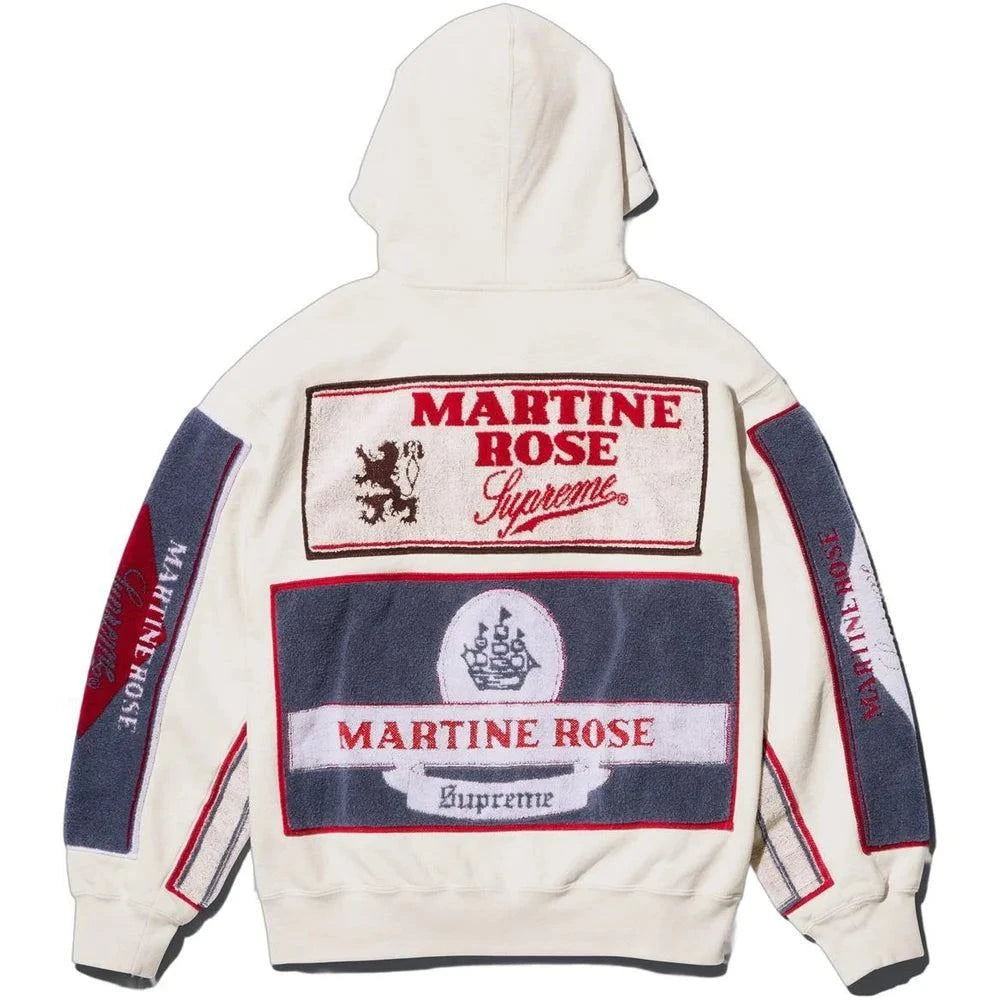 SUPREME X MARTINE ROSE TOWEL ZIP UP HOODED SWEATSHIRT 1LUX