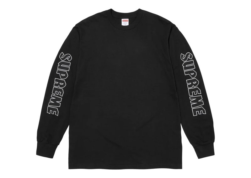 Supreme Spitfire black long sleeve shirt with flame logo