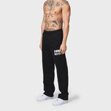 Black ANNIE HOOD APPLIQUE JOGGERS in relaxed fit made from 500gsm brushback cotton