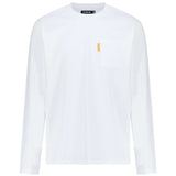 Studio By Charles White long sleeve white tee shirt front view