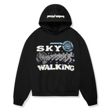 Broken Planet Sky Walking Midnight Black Hoodie