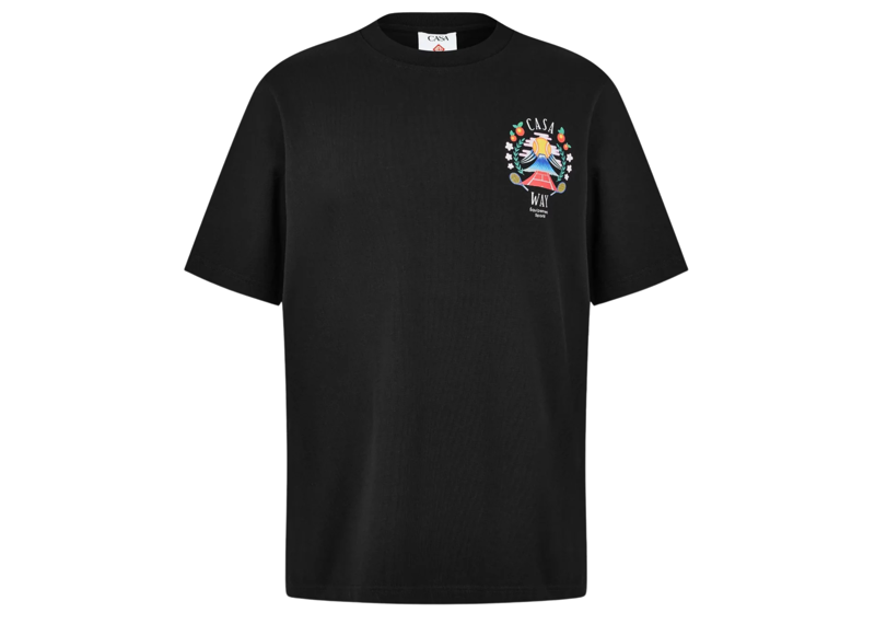 Black Casablanca Casa Way Mountain T-Shirt with mountain design