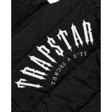 Trapstar Irongate Arch reversible black puffer jacket with white logo embroidery