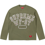 SUPREME ATHLETIC STUDDED L/S TOP OLIVE