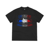 Corteiz France Alcatraz Tee black front view