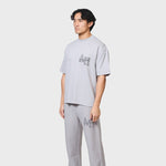 Annie Hood college t-shirt in washed grey color