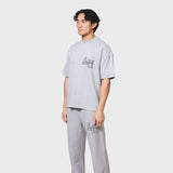 Annie Hood college t-shirt in washed grey color