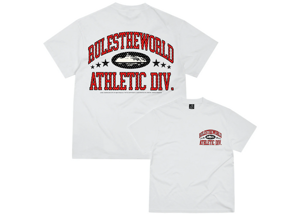 Corteiz RTW Athletic Division Tee White/Red