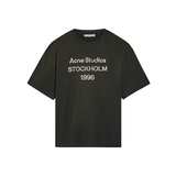 Acne Studios Stockholm logo T-shirt in faded black