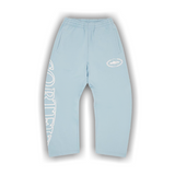 Corteiz Superior Royale Open Hem Sweatpant in Baby Blue.