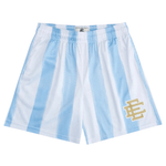 Eric Emanuel EE World Cup Short Argentina design with blue and white stripes and logo