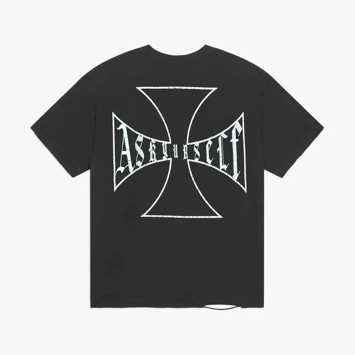 Askyurself 90s vintage black t-shirt featuring Acne Studios design