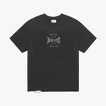 Askyurself 90s vintage black cross t-shirt inspired by Acne Studios style
