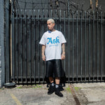 Askyurself white Bones T-shirt with skull design