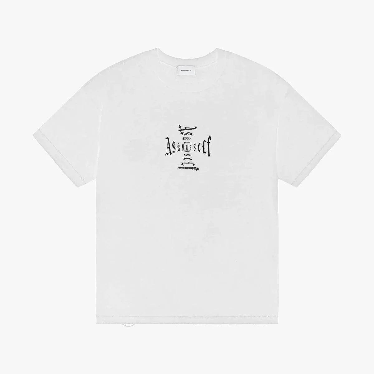 Askyurself Cross Logo T-Shirt Vintage White featuring Acne Studios design