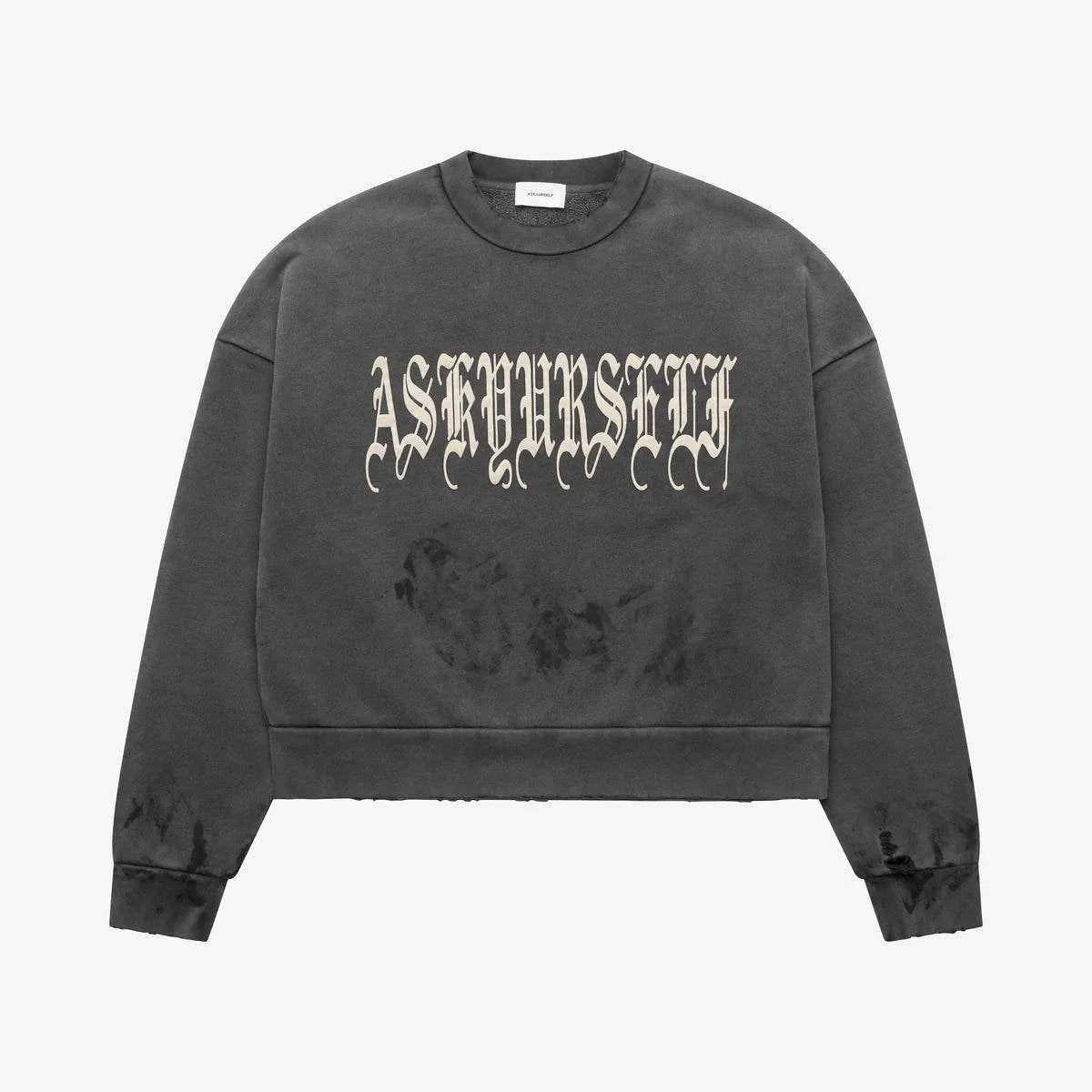 Askyurself Goth Crew Vintage Black Acne Studios sweatshirt