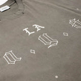 Askyurself LA AYS vintage brown t-shirt with Acne Studios design