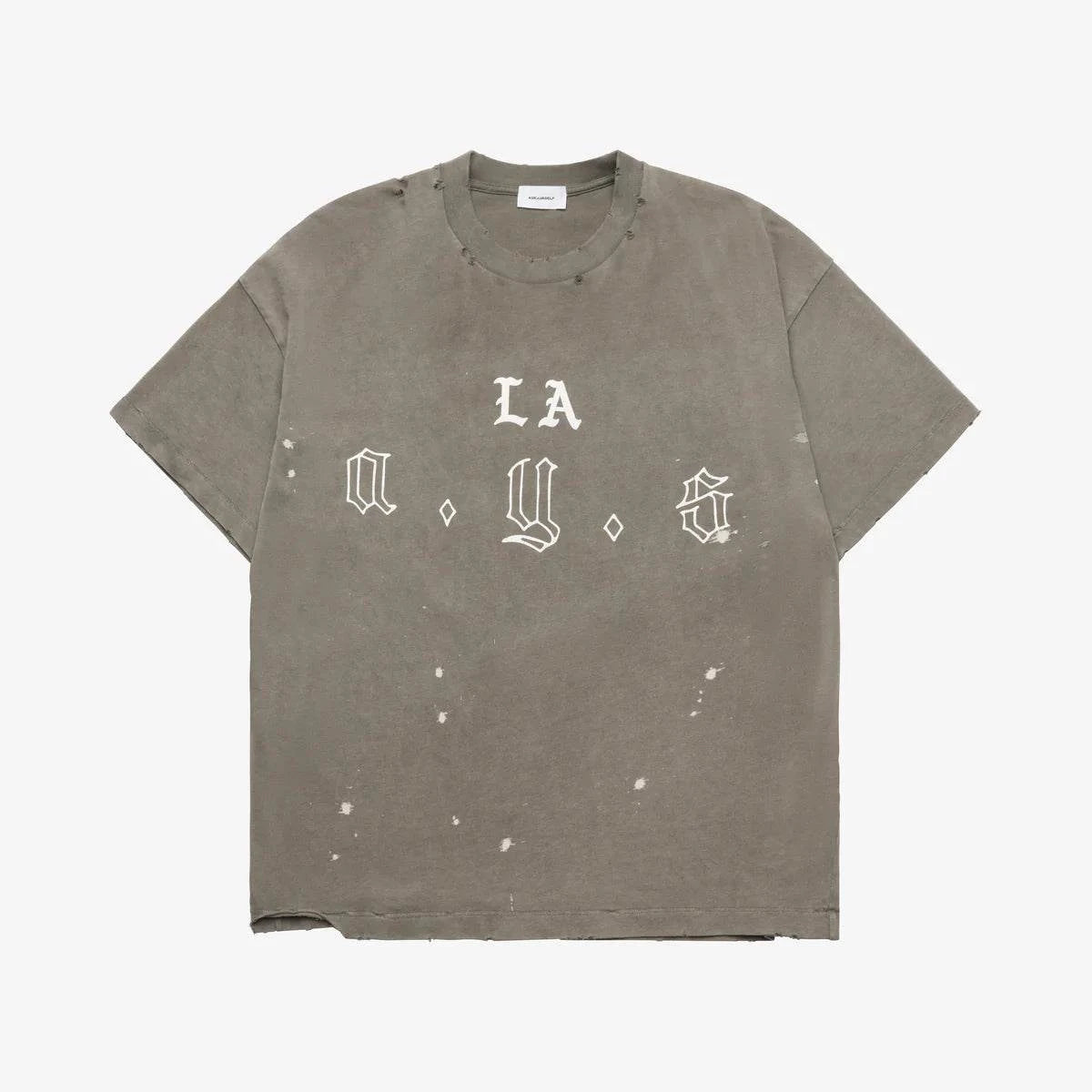 Askyurself LA AYS T-Shirt Vintage Brown with Acne Studios branding