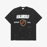 Askyurself OG Hockey T-Shirt in vintage black featuring Acne Studios style