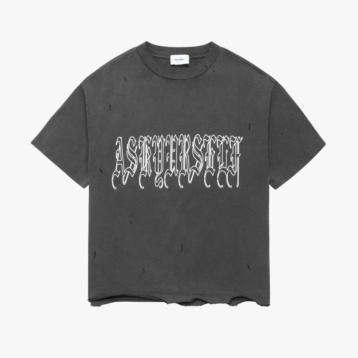 Askyurself Goth Logo T-Shirt Vintage Black featuring Acne Studios design