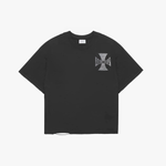 Askyurself Rider Cross Summer T-Shirt Black front view