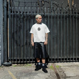 Askyurself AYS Cross T-Shirt Vintage White Acne Studios style design