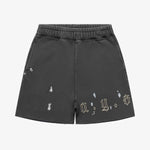 Askyurself AYS Vintage Black fleece shorts inspired by Acne Studios style