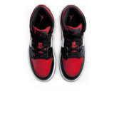 Air Jordan 1 Mid Black Fire Red (GS)