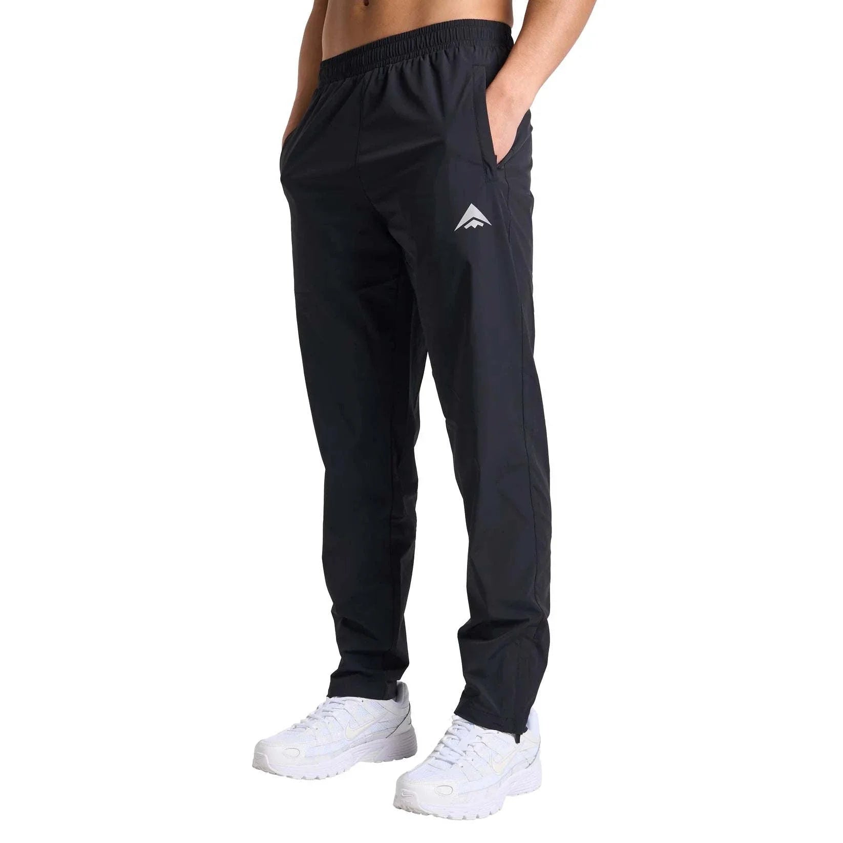 Attain Active Joggers black athletic pants with side pockets and elastic waistband