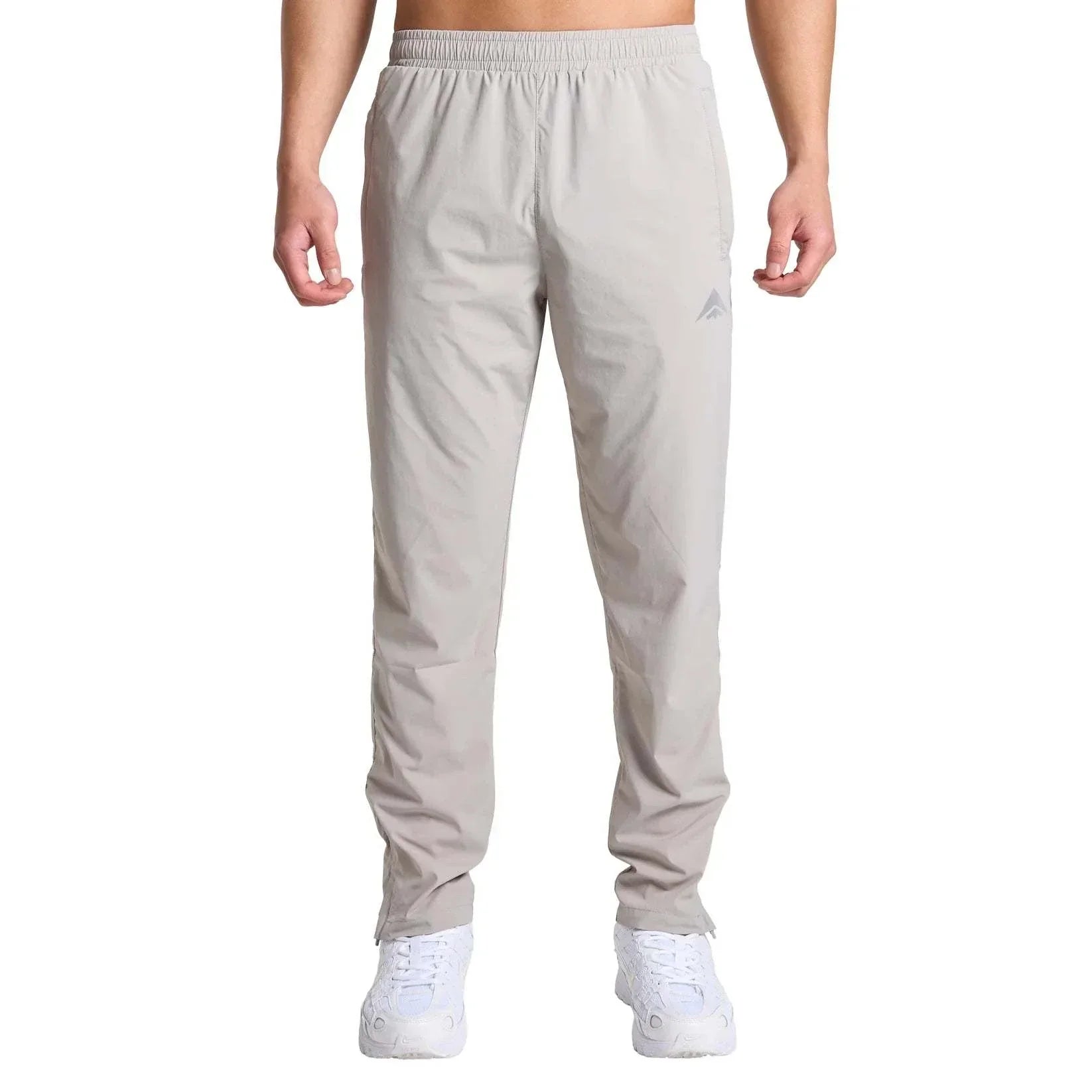 Attain Active Joggers grey athletic pants with elastic waistband and tapered fit