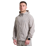 Attain Active Track grey lightweight hooded men's jacket with zip front